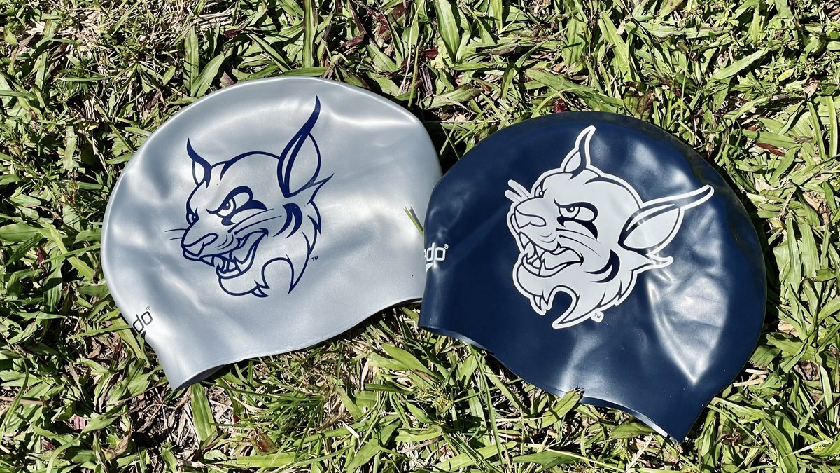 STU_Swimming's tweet image. Caps are in as we prepare for our first ever swim meet this week!

#CreateTheWave // #STUSwimming