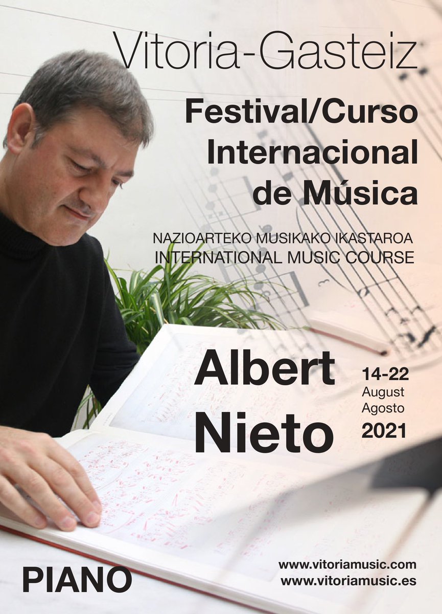 Albert Nieto y su trayectoria pianística especialmente dedicada a la música española y  contemporánea, le ha hecho acreedor del reconocimiento del público y de la crítica.
*se recomienda aportar alguna obra de autor español.