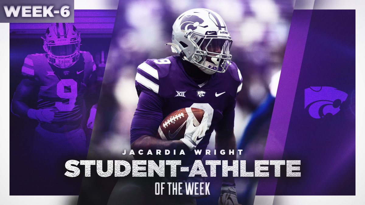 Student-Athlete of the Week ⤵️

Jacardia Wright (<a href="/JacardiaW/">Jacardia Wright</a>)

#KStateFB