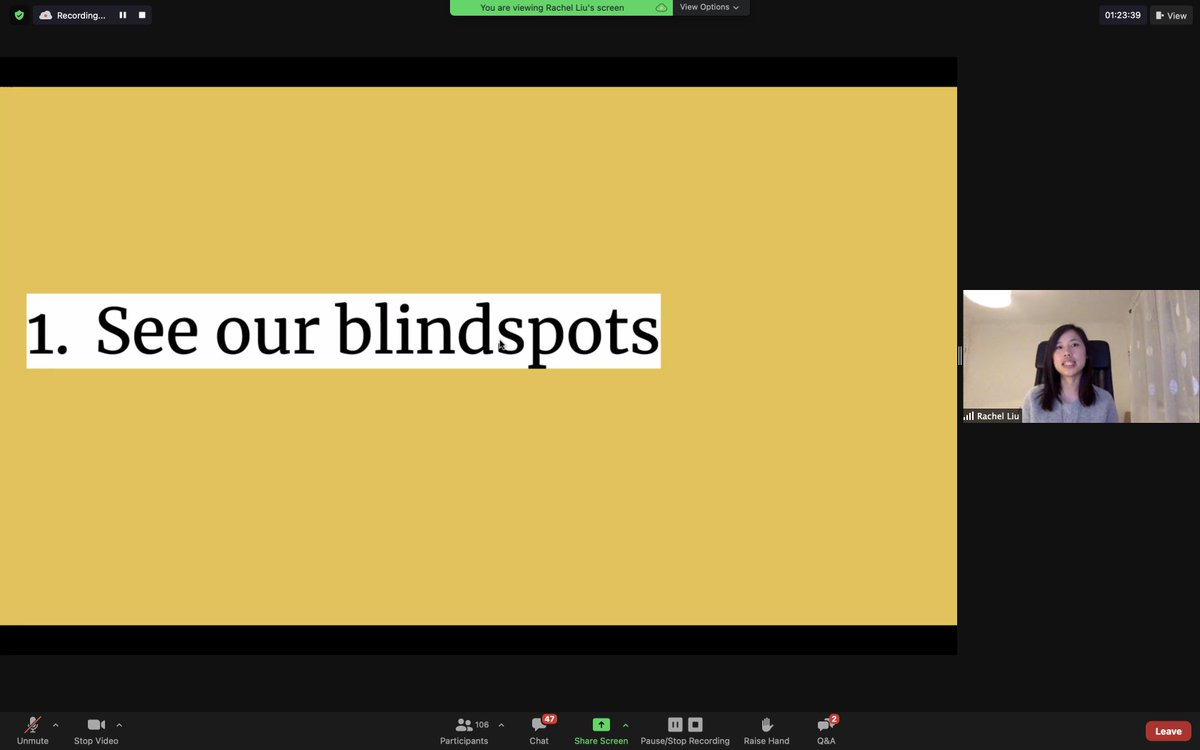 "Tip 1: Find your blind spots. How WEIRD are you?" — @RachelSLiu (@Pearson) #InclusiveResearch