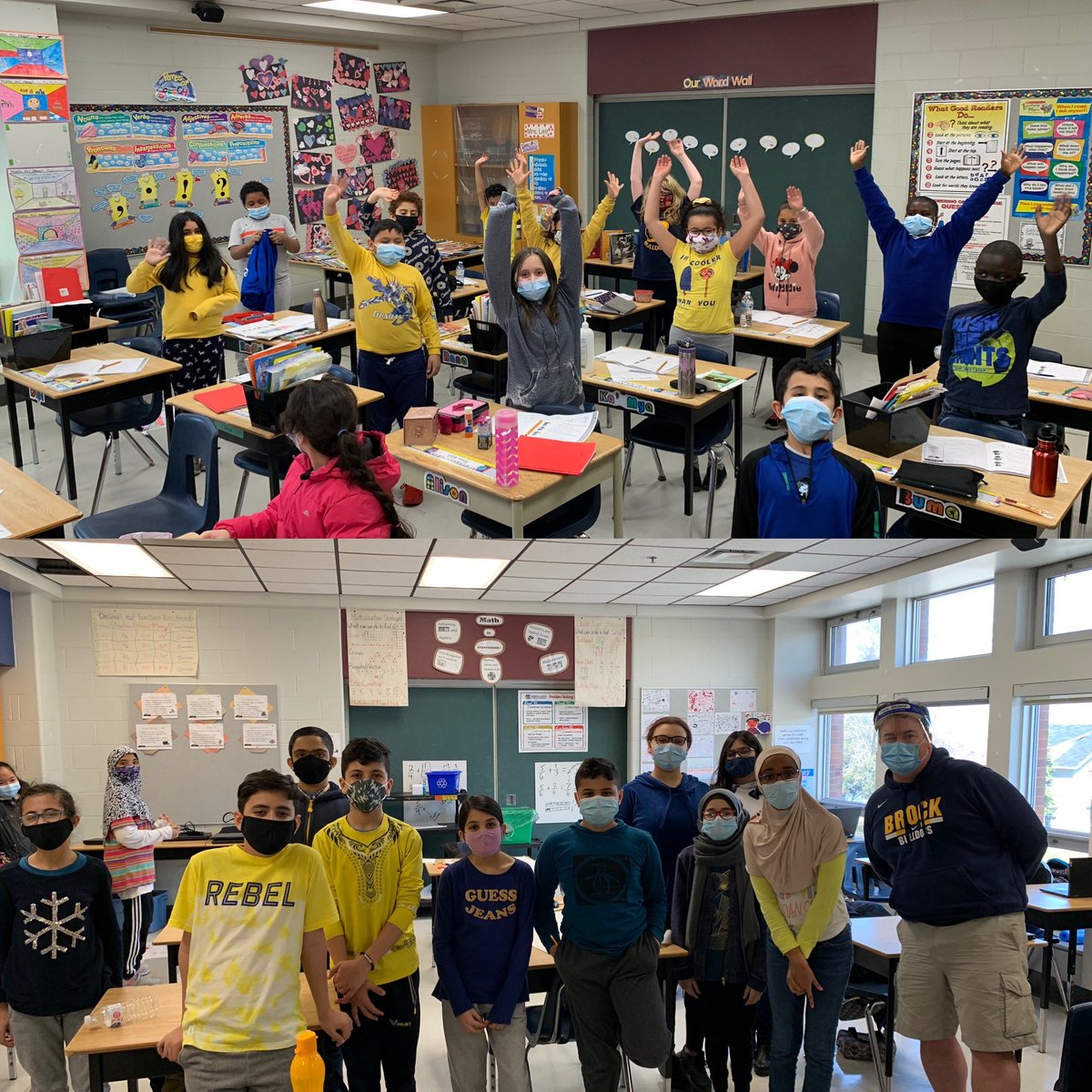 MsStephDouglas's tweet photo. Great start to our Spirit Week @Brockbulldogs proud! https://t.co/qEwKBuAAZg
