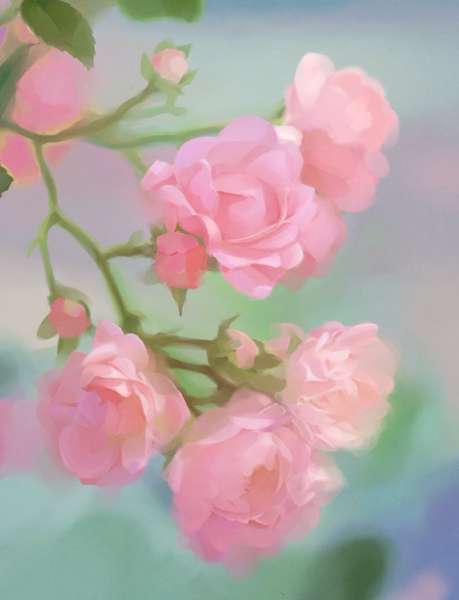 Naimlyarts's tweet photo. I finished both flower studies! 🌿 https://t.co/nZiwM5qFDY