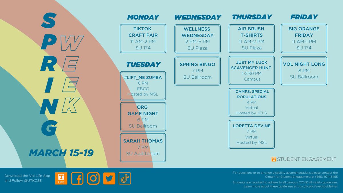 Check out all of the events happening this week!