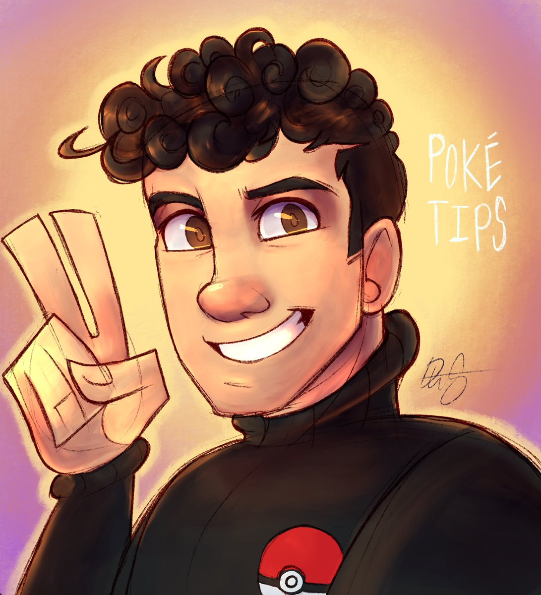 fan art for <a href="/PokeTipsMike/">PokeTips</a>. love your vids so much! hope you like the art :D