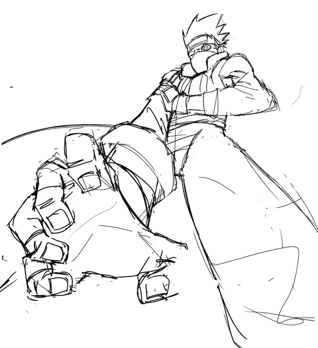 Kakashi sketch I've been working on 