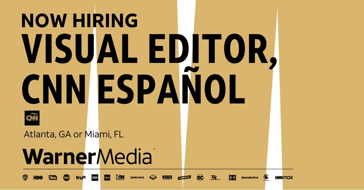 Sean O'Key (@seanokey) on Twitter photo Come join our team! We're looking for a visual editor to focus on graphics and interactives for <a href="/CNNEE/">CNN en Español</a>! Full details are at this link: warnermediacareers.com/job/atlanta/vi…
Here are some of the basics: Come join our team! We're looking for a visual editor to focus on graphics and interactives for <a href="/CNNEE/">CNN en Español</a>! Full details are at this link: warnermediacareers.com/job/atlanta/vi…
Here are some of the basics: