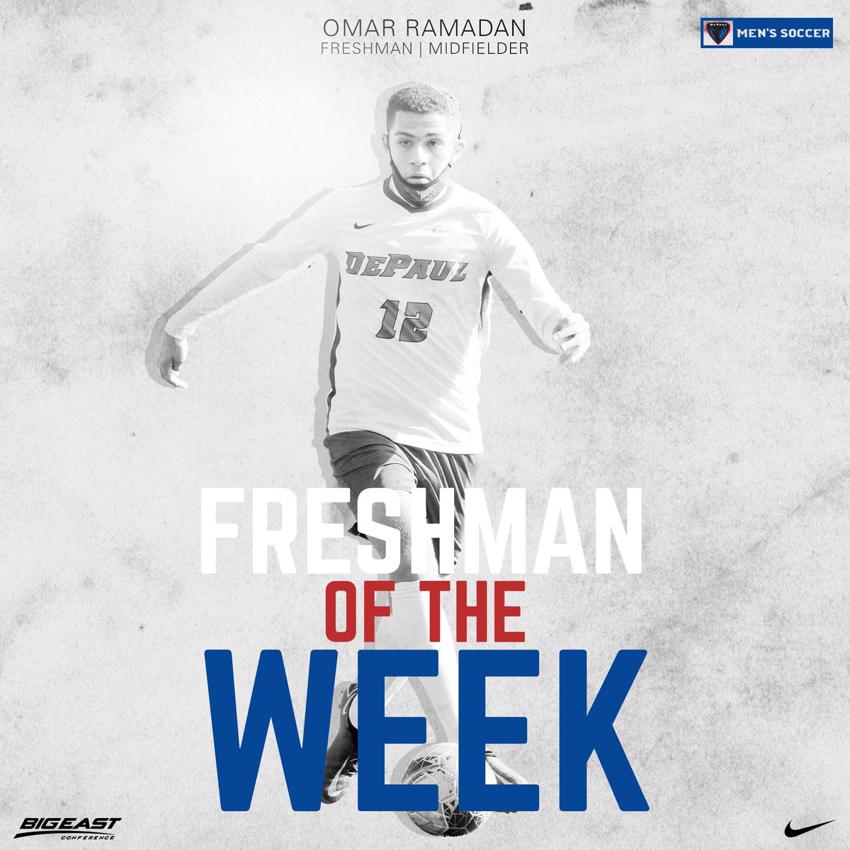 Earning the 𝙷𝙰𝚁𝙳𝚆𝙰𝚁𝙴 🏆

<a href="/timmyiscra/">Timmy Iscra</a> is the <a href="/BIGEAST/">BIG EAST Conference</a> Offensive Player of the Week and Omar Ramadan claimed Freshman of the Week honors!

The pair connected for a goal against Xavier and the game-winner against Creighton on Saturday.

📰 bit.ly/2OE5sff

🔵👿⚽