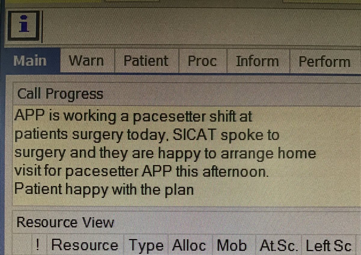 MariaWAST's tweet photo. CCC today:
All the APP resources were already allocated. We needed a Neuro assessment for a patient. Luckily one of our APP team was working a pacesetter shift for their surgery, so we added an extra home visit for him! I love it when a plan comes together. #APPsInPrimaryCare https://t.co/ZaMO1y8EEy