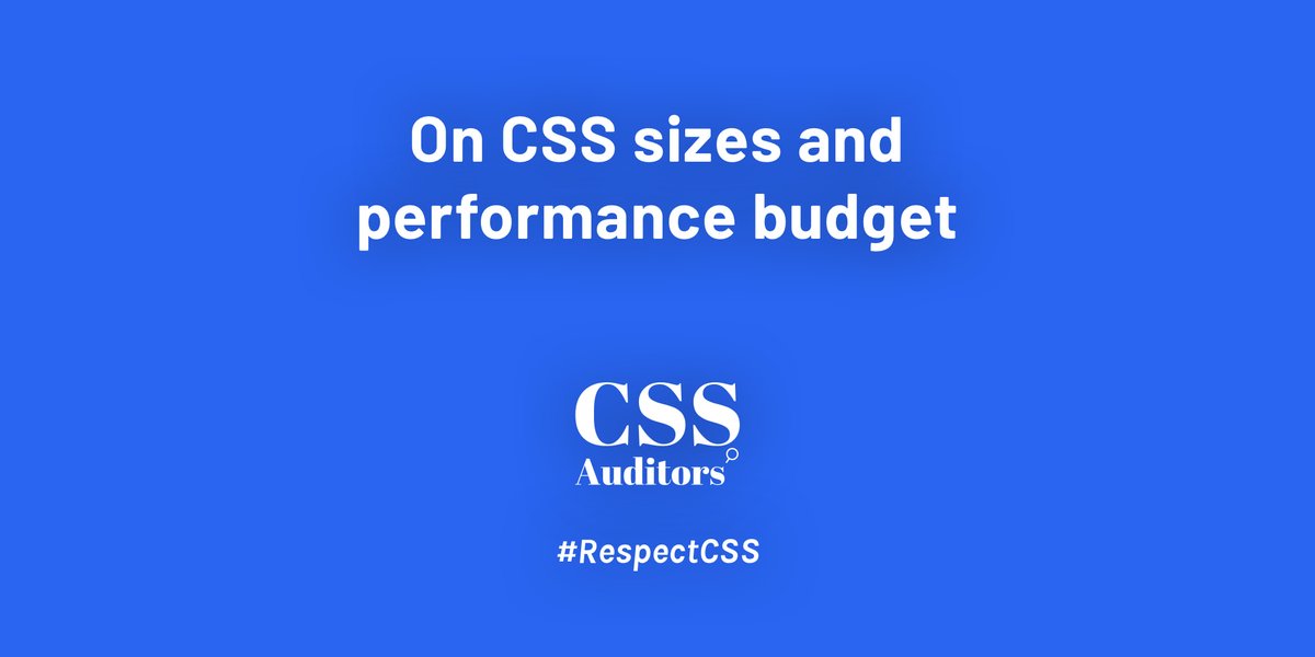 brianleejackson's tweet photo. Always good to set a performance budget. ⚡

"When thinking about kilobytes, it is easy to forget about costs and loading time. But every kilobyte counts. We should aspire to strip every single byte wherever possible."

https://t.co/X52v0BICMb #webperf #respectcss @CSSAuditors https://t.co/nDsLxKFnUG