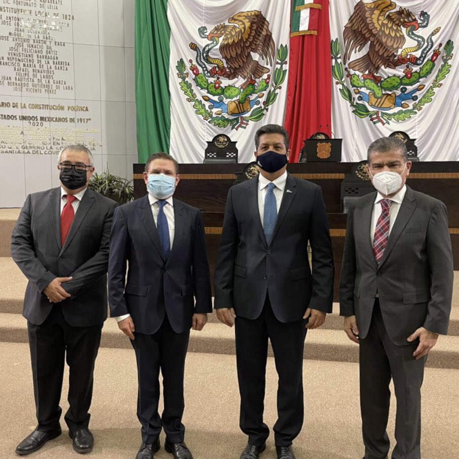AispuroDurango's tweet photo. Muchas felicidades Gobernador @fgcabezadevaca por tu #5toInforme de Gobierno. Mi reconocimiento por los avances en materia de seguridad pública, desarrollo económico y bienestar social. #TamaulipasCrece https://t.co/v05OAuPzuE
