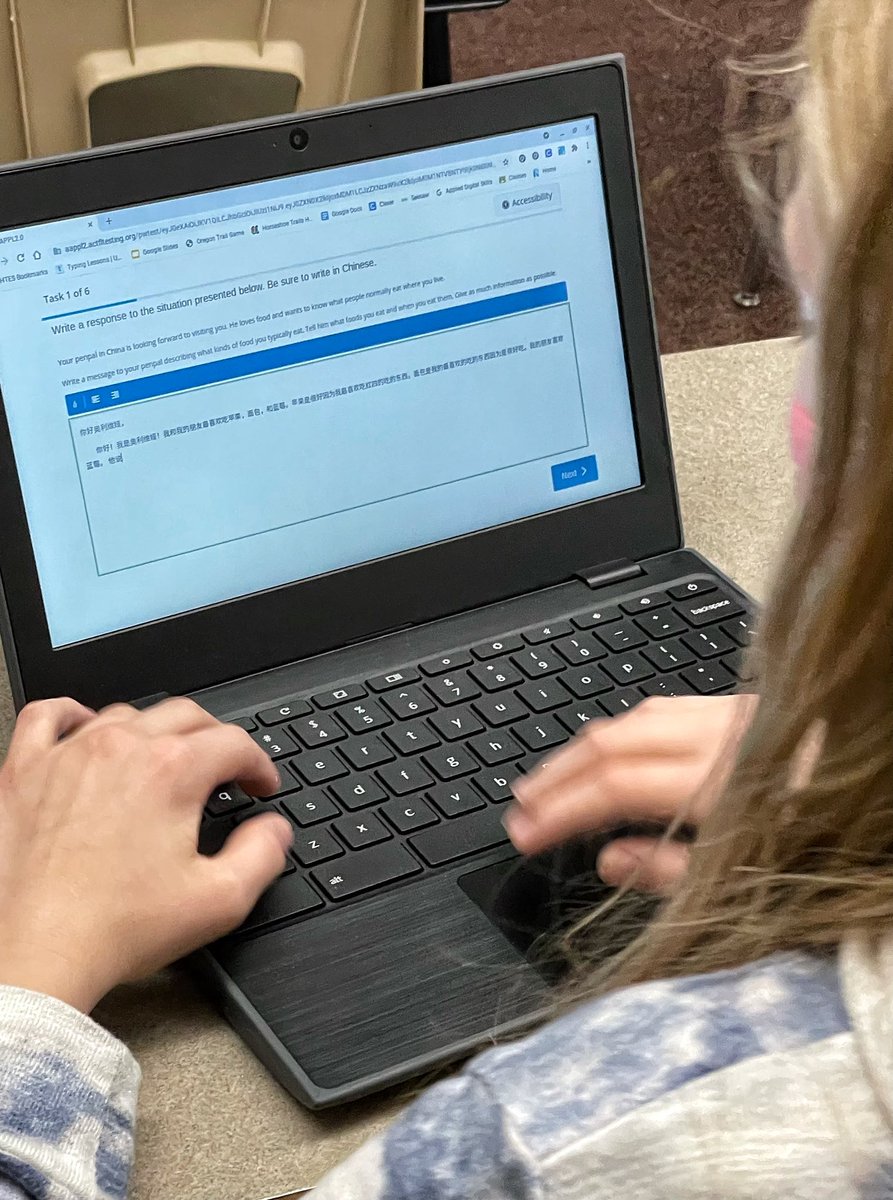 Can you write in a logographic language on a chromebook? Our HTES 6th graders can. Today marks the 1st time our Chinese immersion students have taken a writing performance proficiency assessment.#skillsforlife #chineseimmersion <a href="/AaronJPettinato/">Aaron J. Pettinato</a> <a href="/CaveCreekUSD93/">Cave Creek USD</a> <a href="/cort_monroe/">Cort Monroe Ed.D.</a>