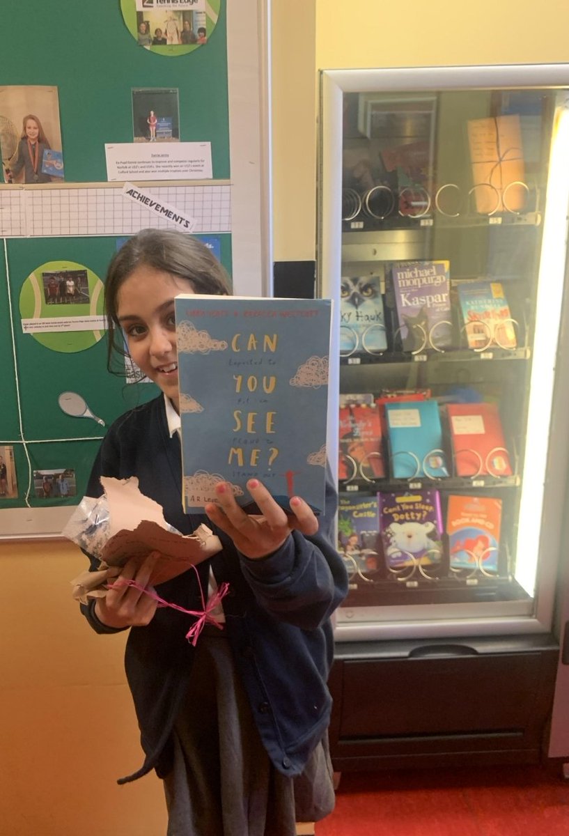 We are in love with our new book vending machine! 😍

Our lockdown reading den competition winners were the first to get their hands on one of the golden tokens for a new book. @WestcottWriter's 'CAN YOU SEE ME?' was the first out! 📚📖💫 #readingforpleasure #primaryrocks