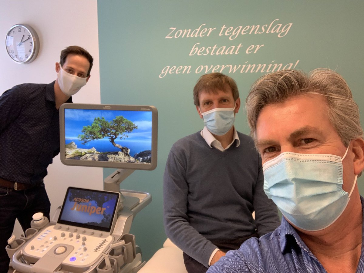 Live nieuw echo systeem.

Vandaag nieuw device @SiemensHealthNL @VincentvanKruistum  @ReneeGrifioen @ameliaweerman!

Indicaties #ultrasound <a href="/SBKliniek/">SBKliniek</a> 
-diagnostiek
-barbotage en needling
-PRP, corticosteroïd injecties 
-diagnostische marcainisatie.

 #MSU #sportarts <a href="/Sportzorg/">Sportzorg.nl</a>