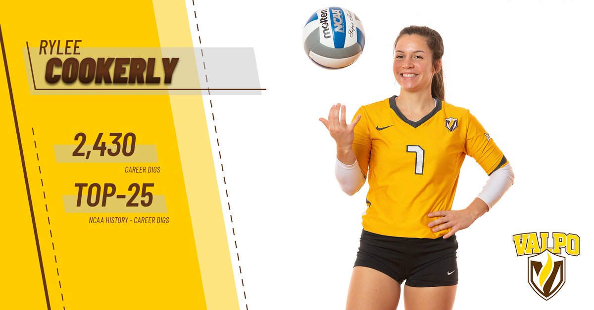 Congratulations to <a href="/VU_VB/">Valpo Volleyball</a> libero Rylee Cookerly (<a href="/ryleecookerly7/">Rylee Cartales</a>) on moving into the top-25 in NCAA history in career digs during today's match against UNI!

#GoValpo

<a href="/NCAAVolleyball/">NCAA Women's Volleyball</a> <a href="/NCAAStats/">NCAA Stats</a>