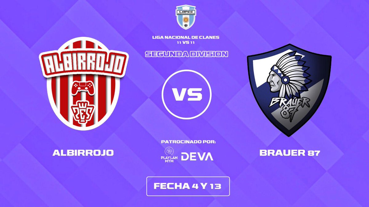 #eFootballPES2021 #LAPES ⚪️🔴⚪️#AFA 🎮⚽️

🔥A LEVANTAR EL ÁNIMO🔥

Esta noche nuestro CLAN ALBIRROJO PES deberá corregir el flojo inicio de temporada e intentará sumar en la 2º división de <a href="/LAPES_ARG/">Liga Argentina de Pes</a> enfrentando a Brauer 87 <a href="/qacoficial/">Quilmes A.C.</a>

🇦🇹Vamos <a href="/SansinenaSyD/">Sansinena SyD</a> 🇦🇹