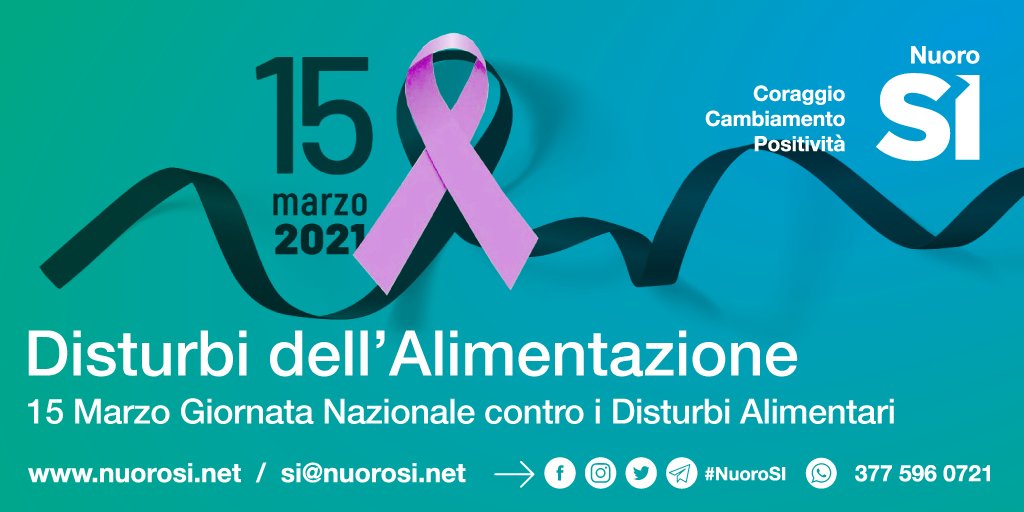 nuoro_si's tweet photo. #NuoroSI aderisce alla giornata Nazionale contro i disturbi dell'alimentazione. Il fiocco colore #lilla è stato scelto per porre l'attenzione sui disturbi del comportamento alimentare (D.C.A.) quali: #anoressia, #bulimia, #BingeEatingDisorders #vigoressia e #ortoressia. https://t.co/fFMmSpasYv