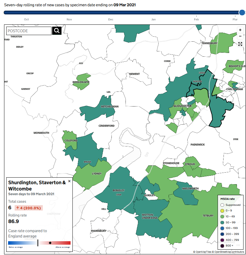 Good news in this week's data summary - including that around 46% of the #Stroud district population aged 16+ has had at least one #Covid19 vaccination dose!
Read more - including latest government guidance and data on tests and #Gloucestershire hospitals neighbournetworks.uk/2021/03/14/14m…
