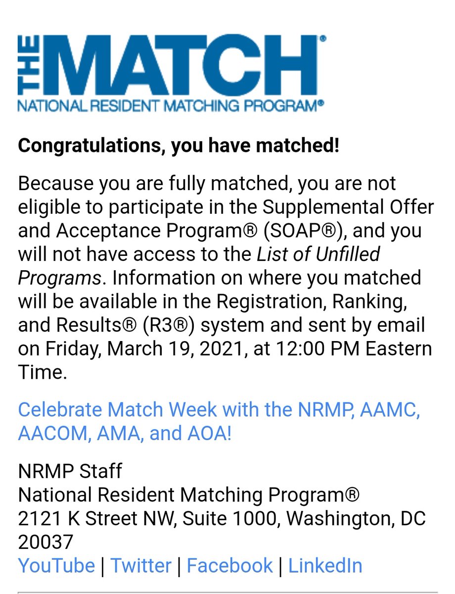 Waited two years to say this. 
I MATCHED!!!
A big thank you to everyone who supported me throughout this journey. This would not have been possible without y'all 
#Match2021 #MedTwitter #internalmedicine