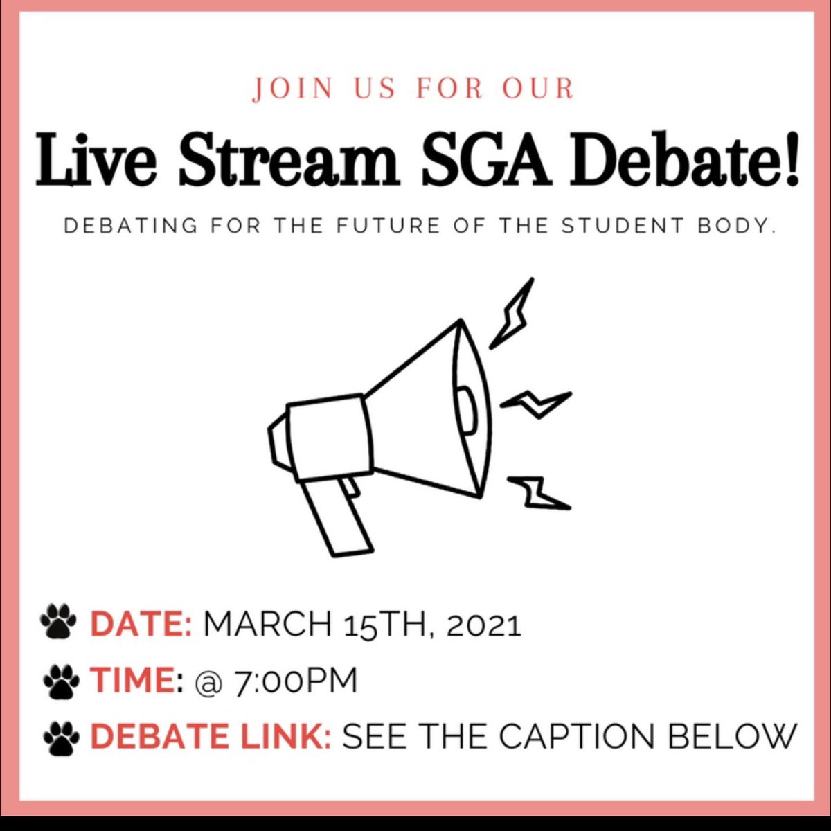 TheRealAriyM's tweet photo. Hey friends,
Tap in and watch me during the FSU SGA presidential debate tonight at 7:00 pm. It will be live streamed!! Link is in my bio! ♥️
#Time2BeSeen #Vote4IzAndAri
Pc: @savductive https://t.co/7SWUCygCRY