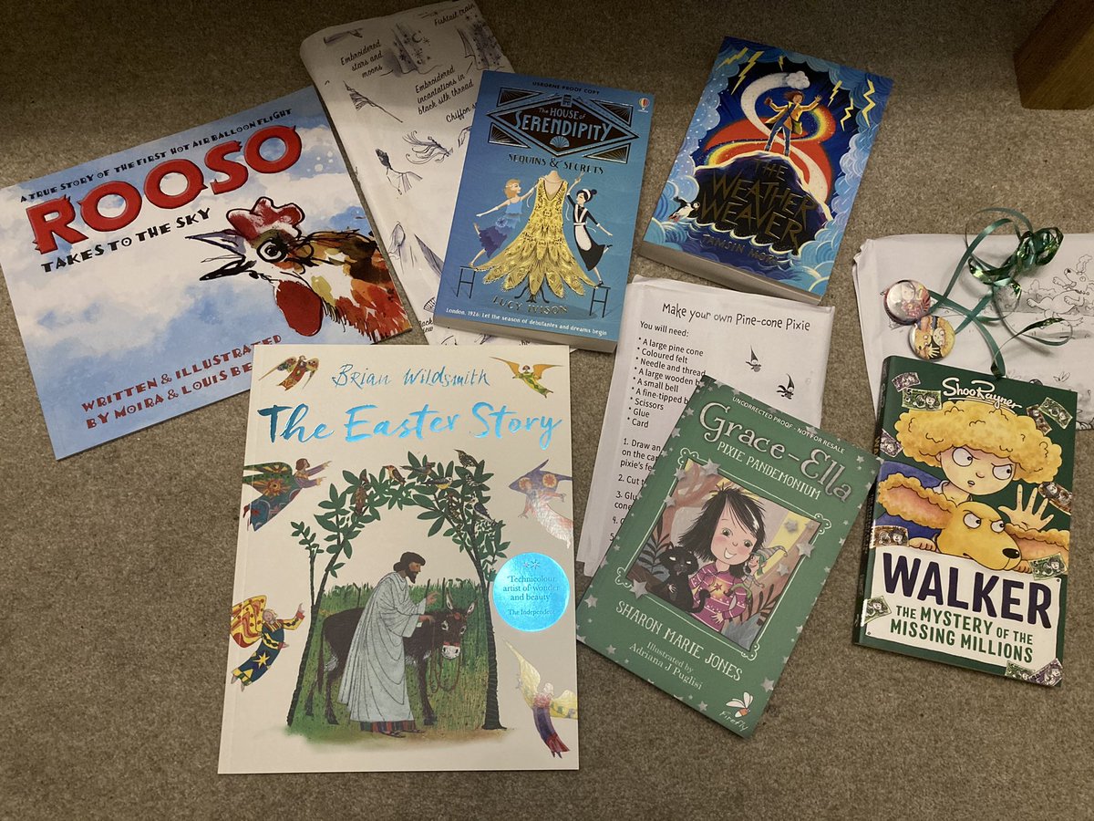 What incredible book post! Thank you <a href="/toppsta/">toppsta</a> <a href="/LouisBenoit17/">Louis Benoit</a> <a href="/Usborne/">Usborne Publishing</a> <a href="/OxfordChildrens/">Oxford Children's Books</a> <a href="/FireflyPress/">Firefly Press</a> 
These will be jumping to the top of my reading pile (and I’m looking forward to reading The Weather Weaver again) <a href="/MoriTamsin/">Tamsin Mori</a> @publishinguclan