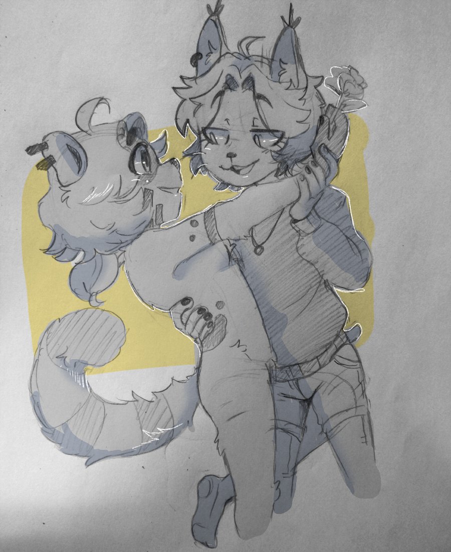 02_AVRIXD's tweet photo. Dibujo random joteando con una Amix ✨👌🏿
#furryoc #furry #joteando https://t.co/B5kPggwqWW
