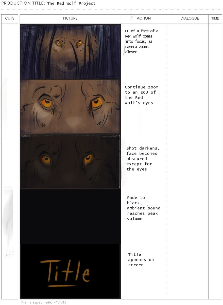 gingerjess25's tweet photo. Excited to share some preliminary storyboards for an upcoming project with @canidproject of @amyshuttup ! #redwolves #storyboards #wildlife https://t.co/flDesImO2o