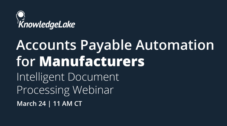 Manufacturers, effectively managing your AP processes doesn't need to be a struggle. Join us for our next Intelligent Document Processing webinar about AP automation for manufacturers to see how major manufacturers are automating their AP processes: hubs.la/H0JhFSl0