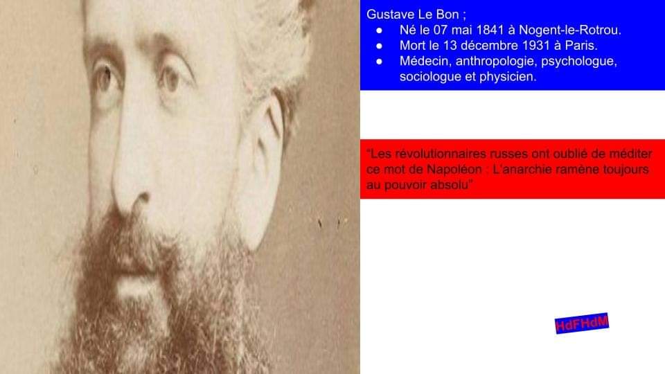 HistoiredeM's tweet photo. #Histoirecontemporaine #HistoiredeFrance🇫🇷 #Citation #Iladit #GustaveleBon https://t.co/WbGH45QlTP