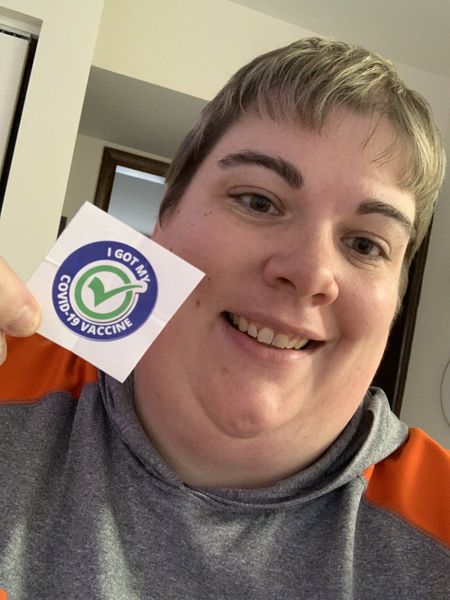 MsAllenMath2's tweet image. Got my first COVID vaccine today!
