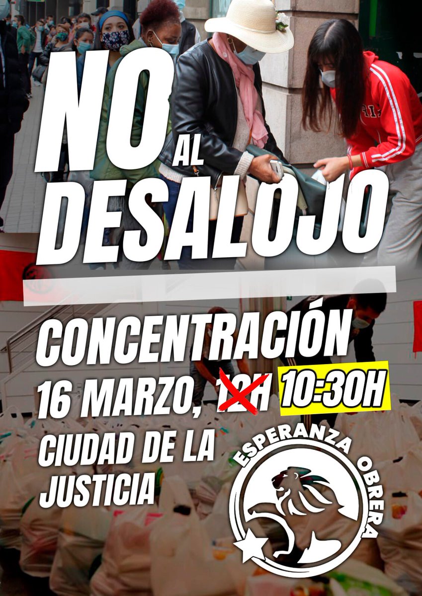 esperanzaobrera's tweet image. SE ADELANTA LA HORA DE LA CONCENTRACIÓN DE MAÑANA

¡MÁXIMA DIFUSIÓN!