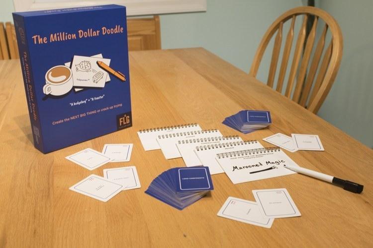 Last week Rikki and Ashley of the RARE Podcast got to sit down and play Wing It with the game designer Molly Zeff of Flying Leap Games 😱 via Zoom. The girls had an amazing time and can't wait to play their new game, The Million Dollar Doodle!!! Give them a follow.