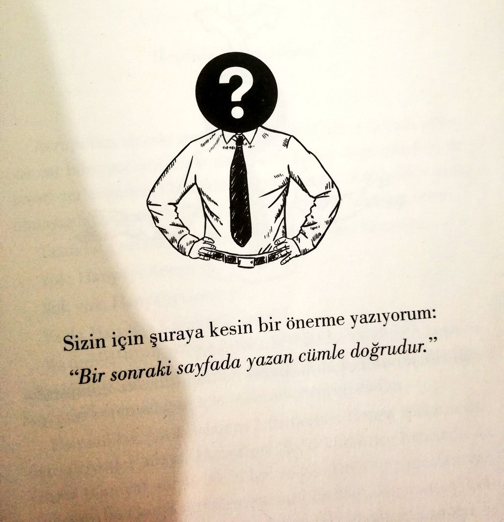 kadioglu_25's tweet photo. Epimenides paradoksuna benzer bir paradoks. Hatırlayalım, "Bu cümle yanlıştır." Yine cümle yanlışsa doğru, doğruysa da yanlış olmak zorunda. Aynı bu şekildeki gibi diyebiliriz. 👇 https://t.co/gZI9rrtasB