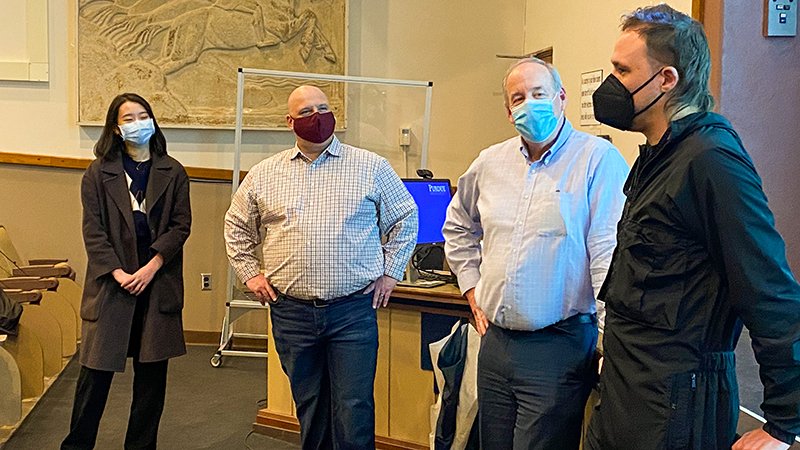 Congratulations to <a href="/CGT_Purdue/">Purdue CGT</a> Professor Esteban Garcia Bravo (at right), winner of <a href="/LifeAtPurdue/">Purdue University</a>’s 2021 Murphy Award for teaching excellence. <a href="/TechPurdue/">Purdue Polytechnic</a> #GiantLeaps