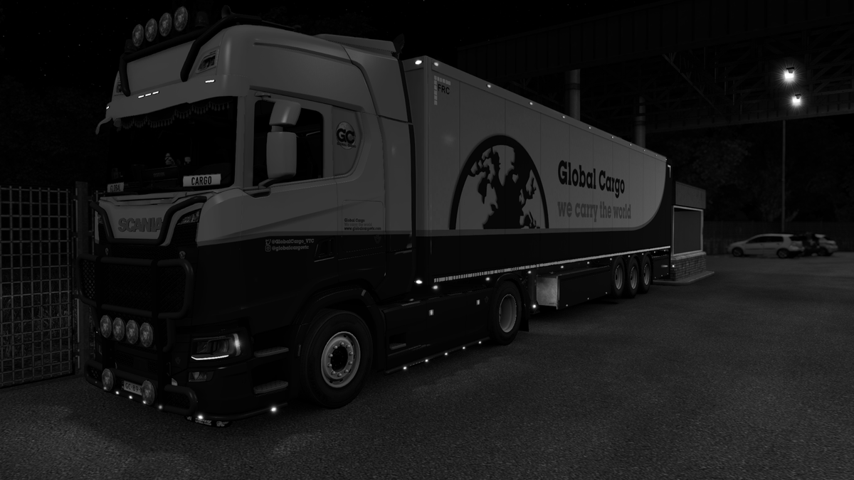 Beany001's tweet photo. The truck has been parked for tonight. 2300 KMs to go on the beautifull ProMods map.

#GlobalCargoVTC #GlobalCargo #VTC #EuroTruckSimulator2 #ETS2 #ATS #AmericanTruckSimulator #scssoftware #BestCommunityEver #truckersmp #promods #promodsets2 #WeCarryTheWorld #WCTW https://t.co/Jby7wviPEN