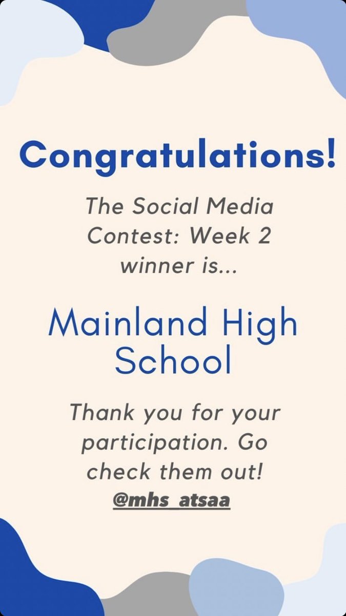 AtsaaMainland's tweet photo. We did it... again!!! Thanks @ATAF83 @Mainlandhigh @mmfraine https://t.co/eqwXZH4rcP