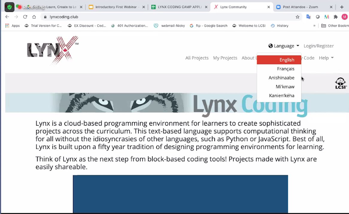 ZeliaMCT's tweet image. #LynxCoding Camp with @peterskillen @brendasherry @coding_lynx a lot of 👍A-ha moments for ⤴️➡️⬇️⬆️⬅️⤵️ my own learning to code in Lynx, build better a understanding of this language & how to use procedures more effectively
@CanCodeToLearn @takingitglobal #CanCodeToLearn