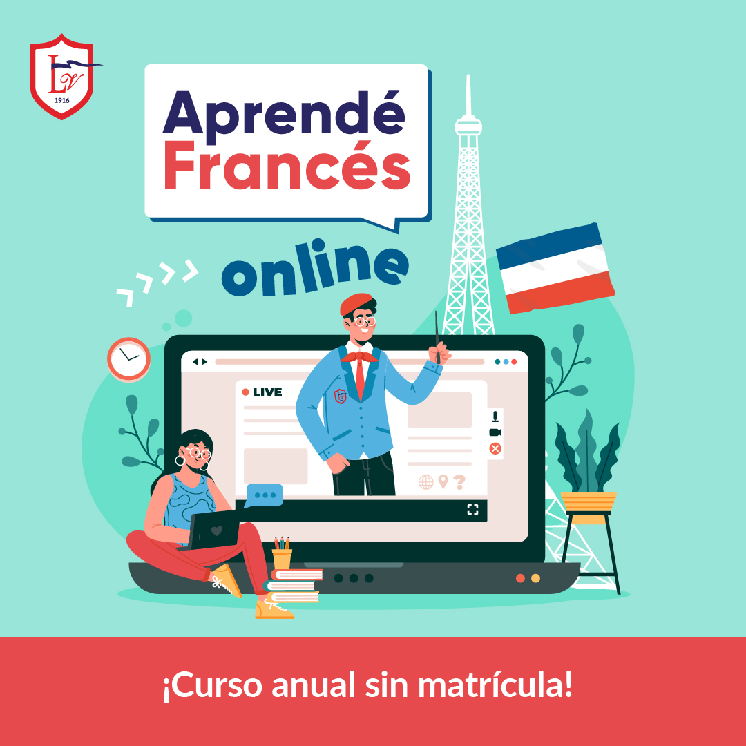 🇫🇷 Francés online - Curso sin matrícula
📅 Miércoles de 19 a 21hs desde el 7 de abril 
◾ Examen final sin cargo
Más información: bit.ly/frances2021
Consultas por beneficios e inscripción:
📧 info@aexalevi.org.ar
📱 bit.ly/WhatsappAexale…
