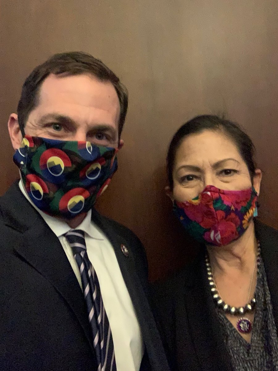 Secretary Haaland sure does have a nice ring to it.

Congratulations to my friend <a href="/RepDebHaaland/">Rep. Deb Haaland</a> on your historic confirmation. I look forward to continuing to work with you to preserve our public lands. #DebForInterior