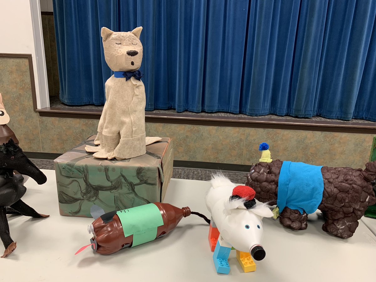 Lauren12904352's tweet photo. Our 2nd graders created bottle buddies to represent their main characters in their Animal Stories books. We can’t wait to hear their stories this week. @rapidesschools @worleyd1003 @RelleBrandon @CharCarlberg @A_Brotherton https://t.co/e69V9Jgin5