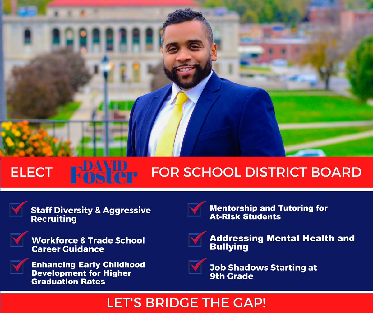 StJoeMSTA's tweet photo. With the majority of our membership’s support, the MSTA Leadership Team is happy to announce MSTA’s endorsement of David Foster for the SJSD Board of Education. https://t.co/n2ASCvBJDL