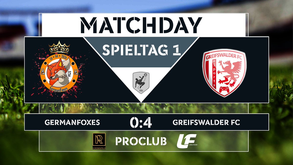 3 Punkte zum Auftakt @VPGermany

Der <a href="/GreifswalderE/">Greifswalder FC eSports</a> steigt mit 3 Punkten in die neue Saison der @VPGermany ein

Wiederholung
▶️ twitch.tv/videos/9505640…

#FIFA21 #ProClubs #eSports #esport #livestreaming #results