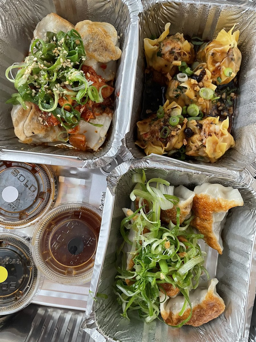 Kay819's tweet photo. Omg this @ChikoFRC @DannyLeeDC @ScottDrewno #dumplingweek tasting menu is AWESOME!! https://t.co/vUKtVUvQfN