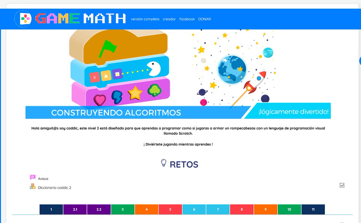jimmymunoz_gm's tweet image. Un curso virtual gratuito creado de @coddic_ec proyecto ganadora del Banco de Ideas, y actualmente funcionando en #GAMEMATH proyecto ganador de la Excelencia Educativa. cursos.gamemath.ec/course/view.ph… #EduVideoJuegos