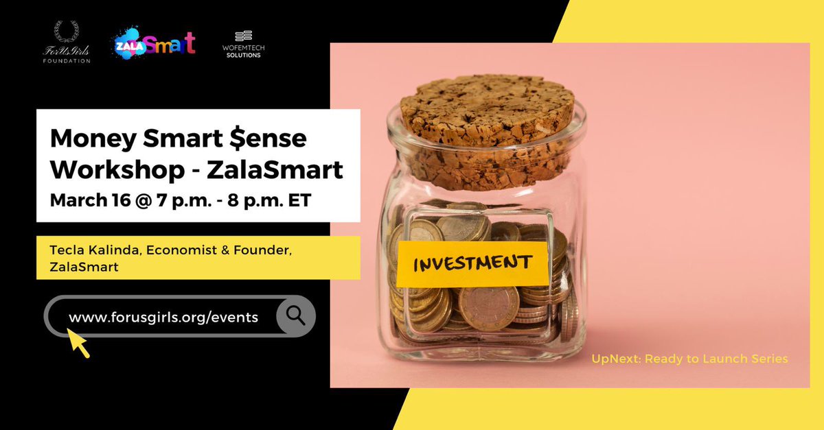 ZalaSmart's tweet photo. We are partnering with @ForUsGirlsIntl to host financial literacy workshops for their young leaders! We are excited to be apart of helping young leaders be more money smart 🙌🏾 https://t.co/oaNjkAmngB