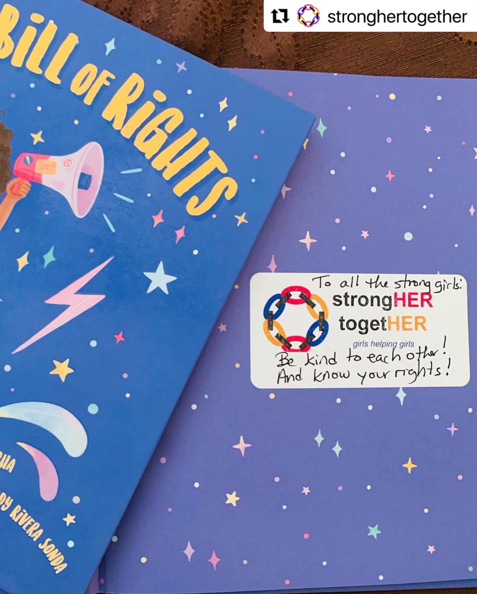 AmyMucha's tweet photo. Holy smokes, the #girlpower nonprofit @strongHERGirls just donated a copy of A GIRL'S BILL OF RIGHTS to every single school in Durham, NC! I am speechless! 😍🤩😍🤩😍

@BeamingBooksMN @21fortheBooks #picturebooks #WomensHistoryMonth #womenempowerment https://t.co/Gl7wxOfN9w