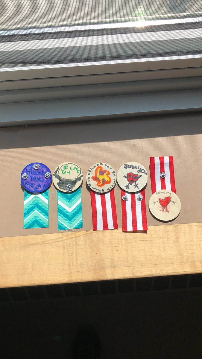 Today we made medals for front line workers. <a href="/HewittsCreek/">Hewitt's Creek</a>