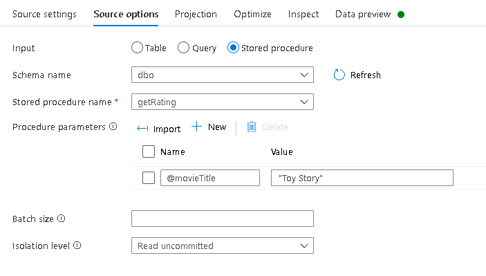 KromerBigData's tweet image. ** New Today in Data Flows **
#Azure #DataFactory @AzDataFactory #SynapseAnalytics
Support for stored procs as a source!!