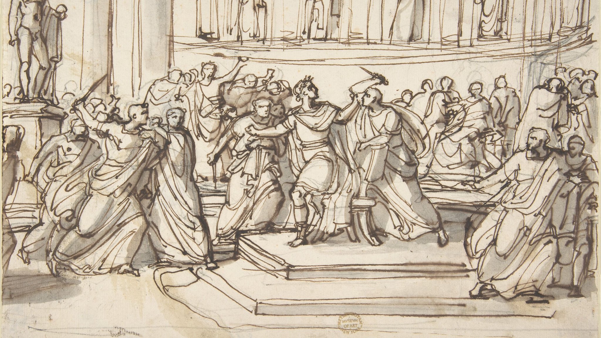 絵画+タペストリー Bloody Cesar julius-caesar-assassinated-