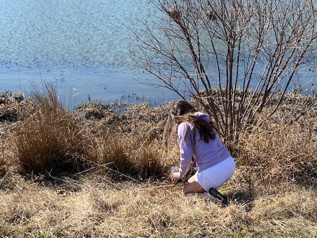 Szydlowskim's tweet photo. @SpartansBattle students  are collecting organisms for their “eco-bottles“ modeling how they would go about creating livable habitat “bubbles” on Mars. https://t.co/CLEogZUKZ2