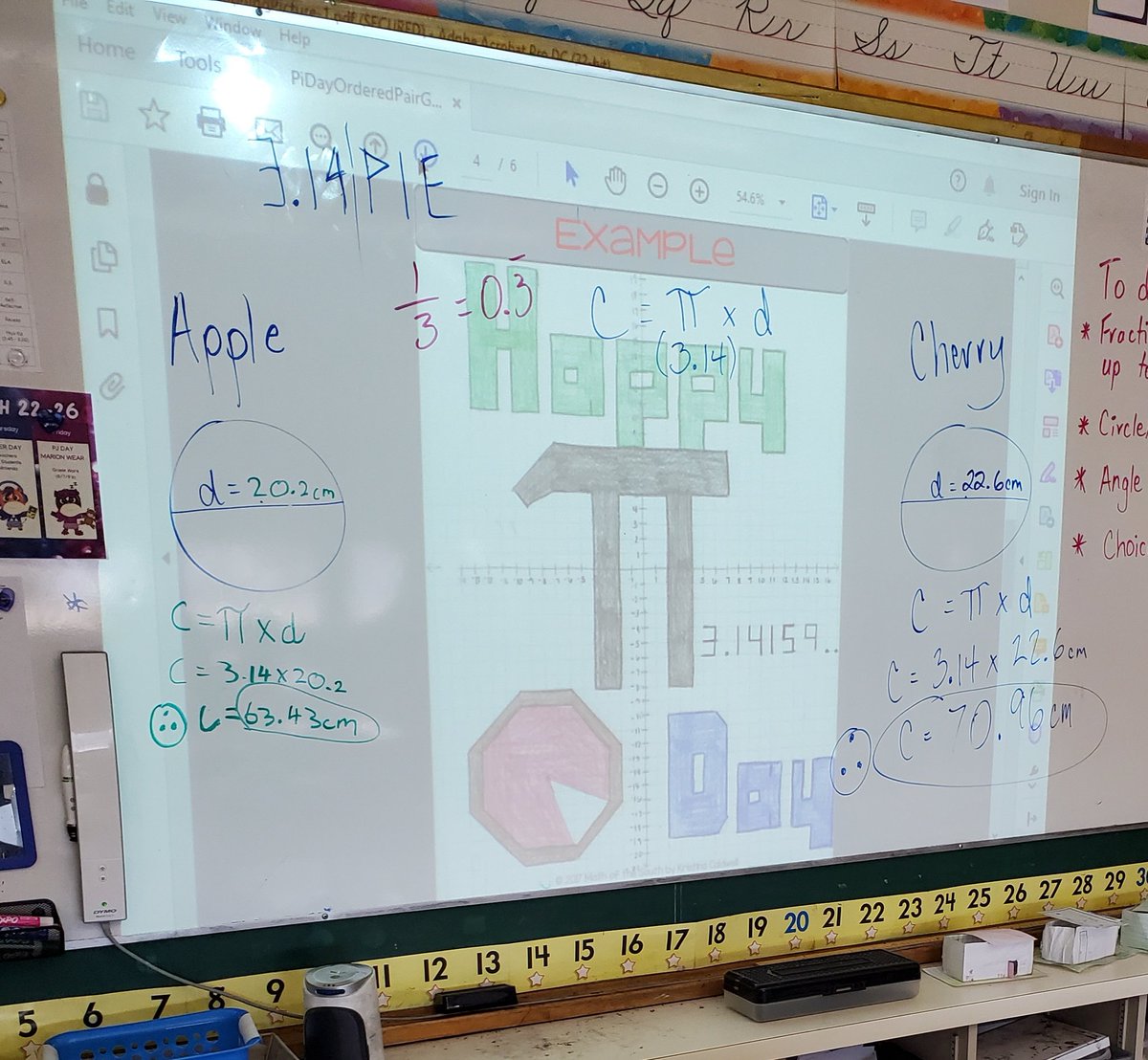 2bMysterE's tweet photo. Celebrated Pi Day today. Congrats to Jaela for memorizing the first 70 digits. Way to go! @marionLRSD https://t.co/05MLqs9EHi